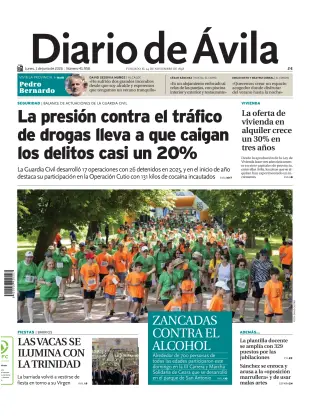 Portada de Diario de Ávila, 1 de junio de 2026
