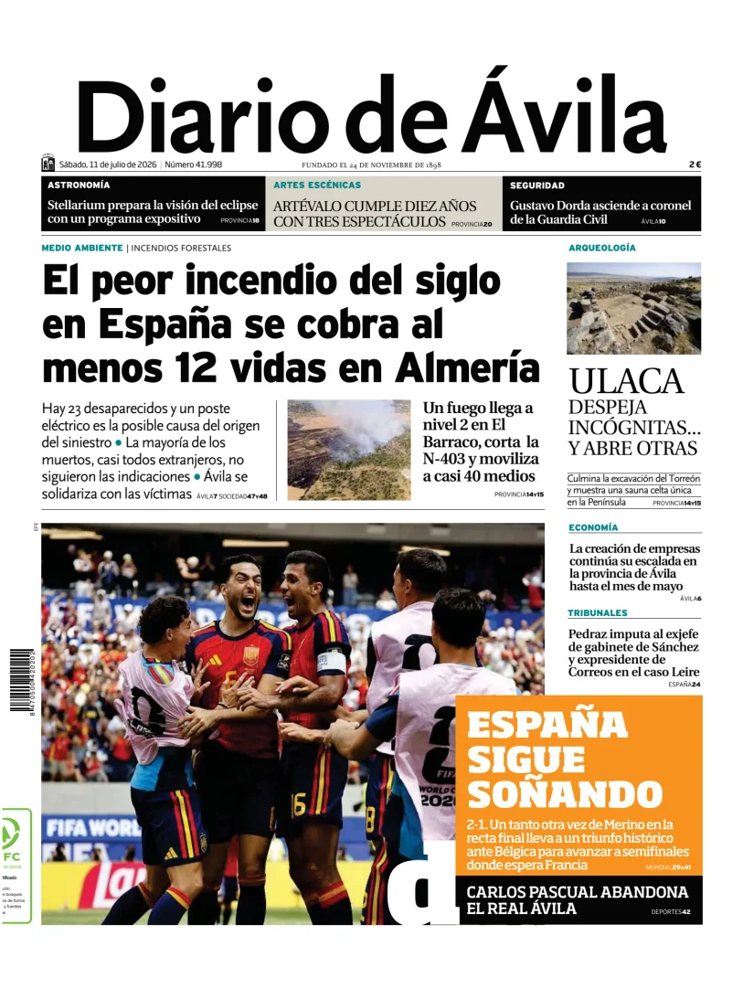 Portada de Diario de Ávila