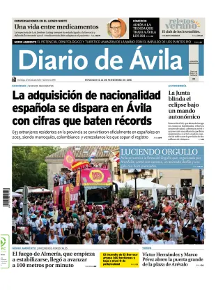 Portada de Diario de Ávila, 12 de julio de 2026