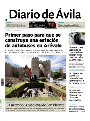Portada de Diario de Ávila, 2 de junio de 2026
