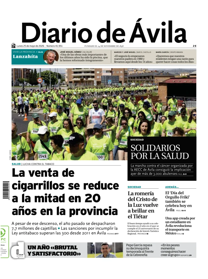 Diario de Ávila — 25/05