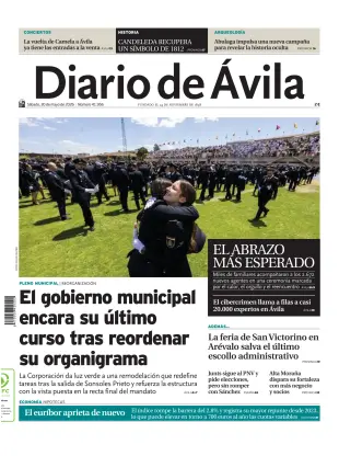 Portada de Diario de Ávila, 30 de mayo de 2026
