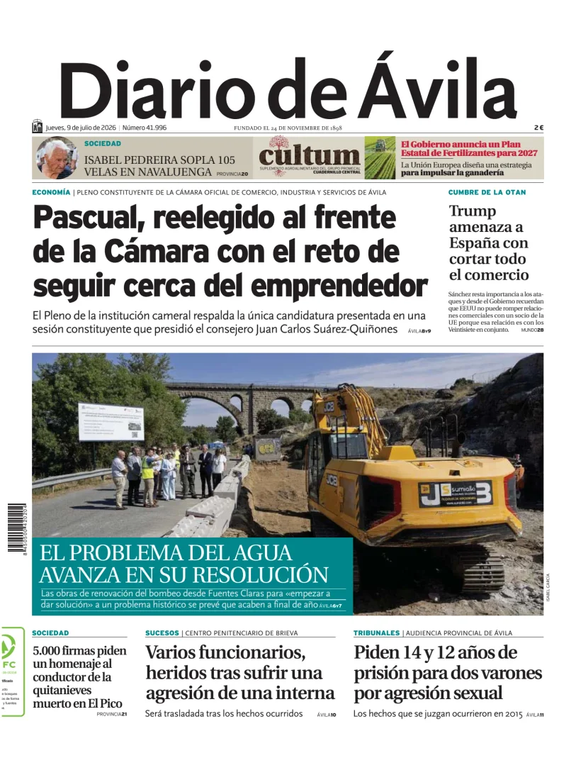 Portada de Diario de Ávila