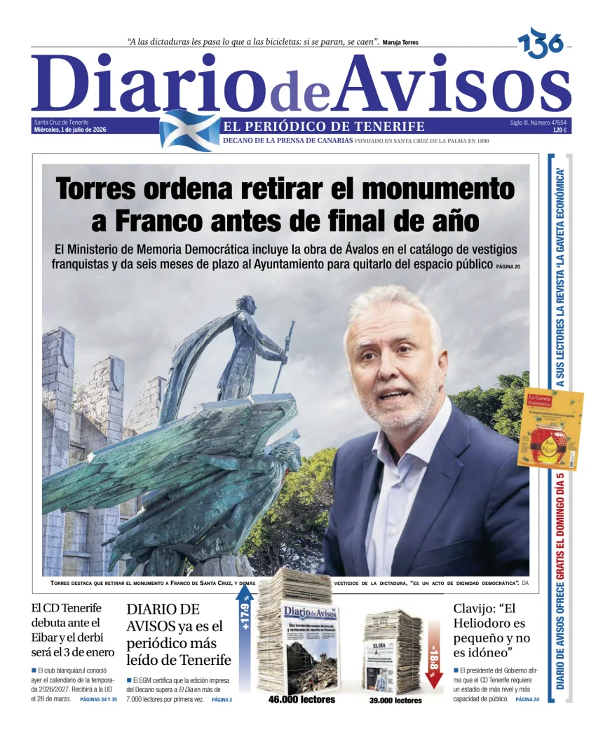 Diario de Avisos — 01/07