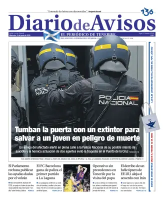 Portada de Diario de Avisos, 10 de junio de 2026