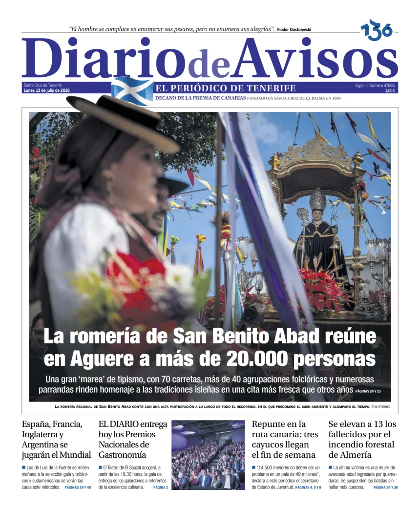 Diario de Avisos — 13/07