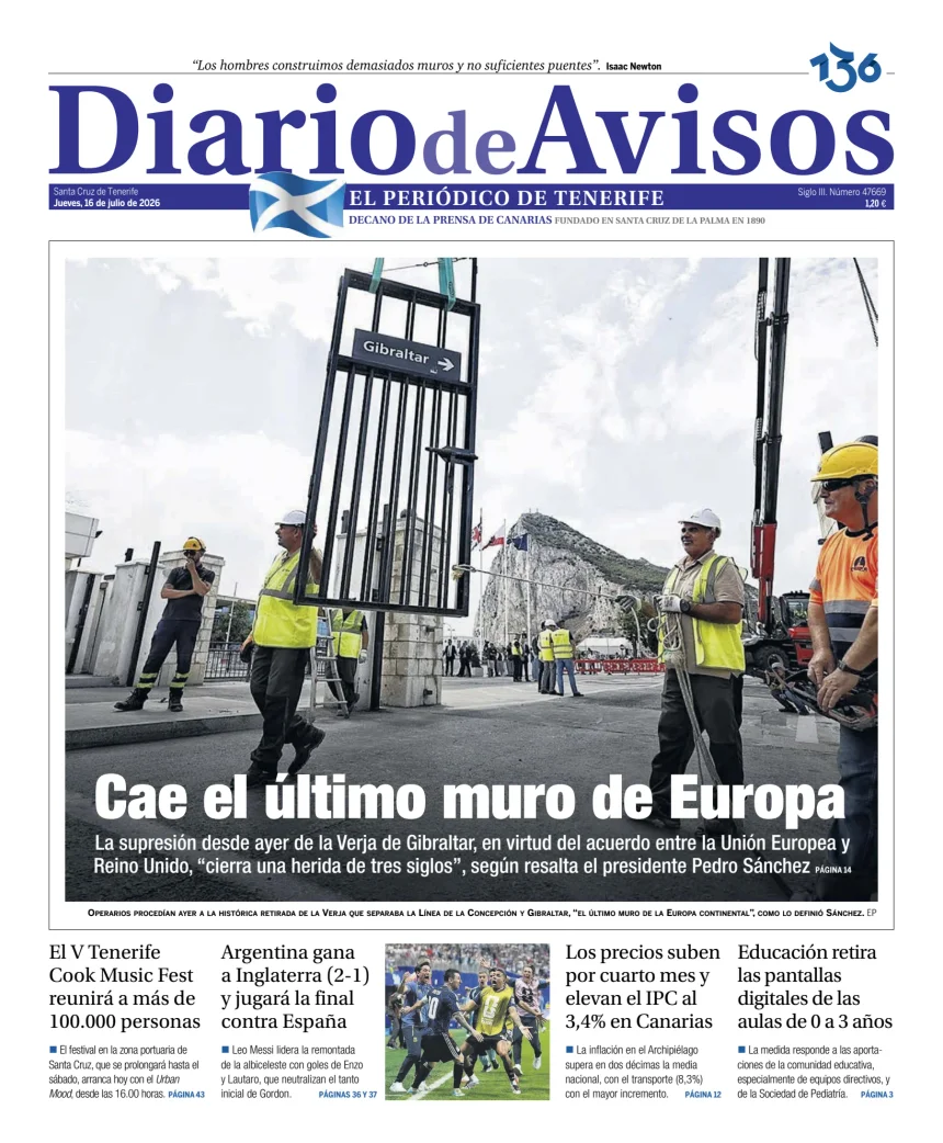Diario de Avisos — 16/07