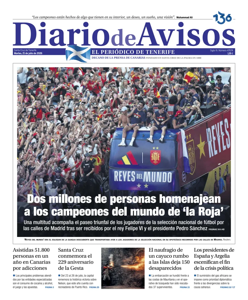 Diario de Avisos — 21/07