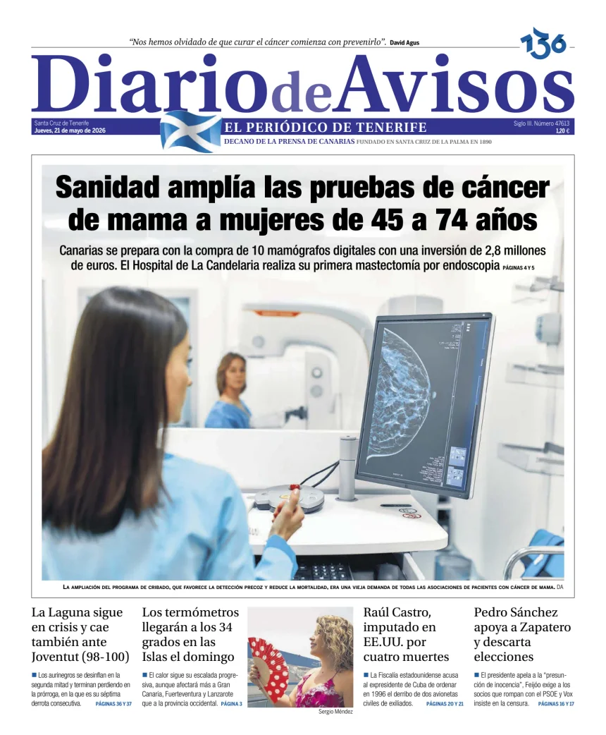Diario de Avisos — 21/05