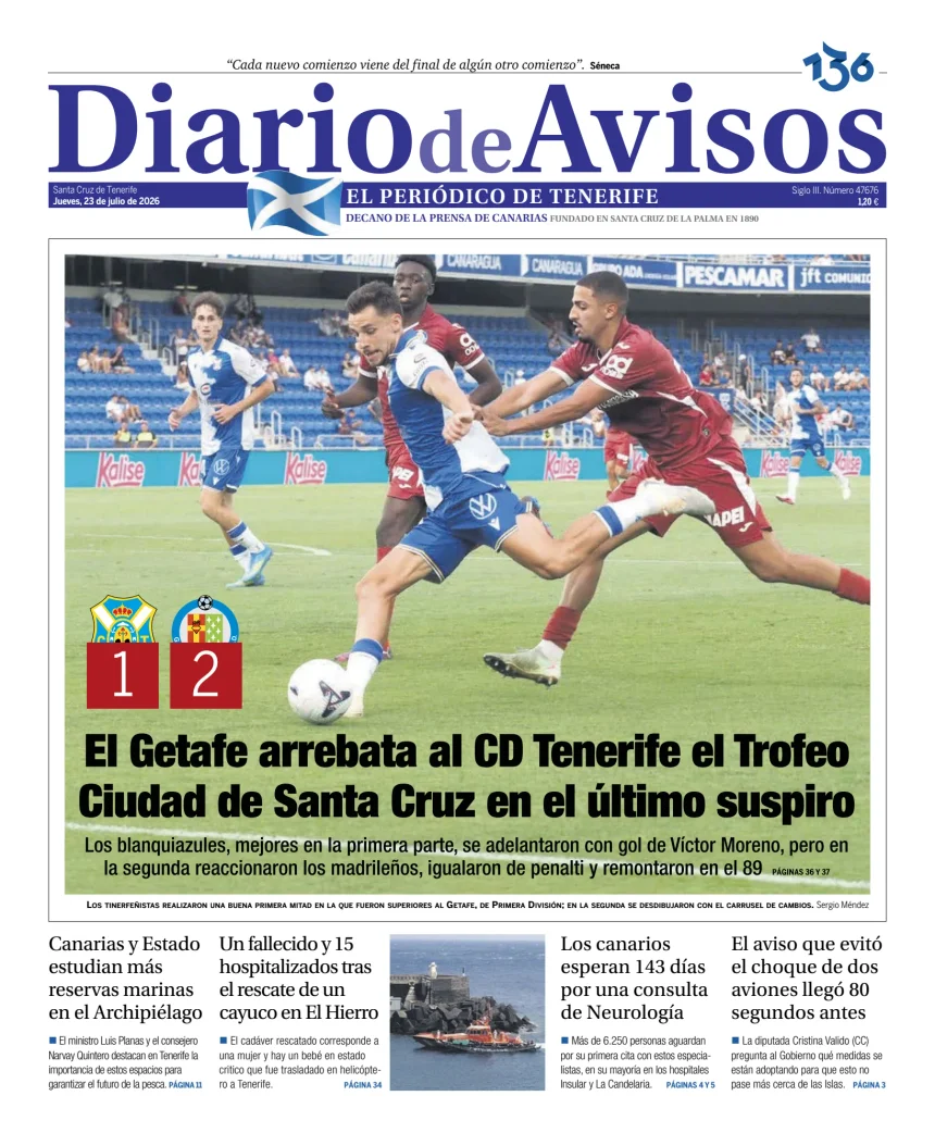 Diario de Avisos — 23/07