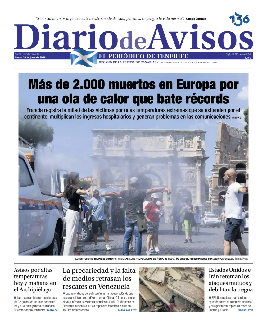 Diario de Avisos — 29/06
