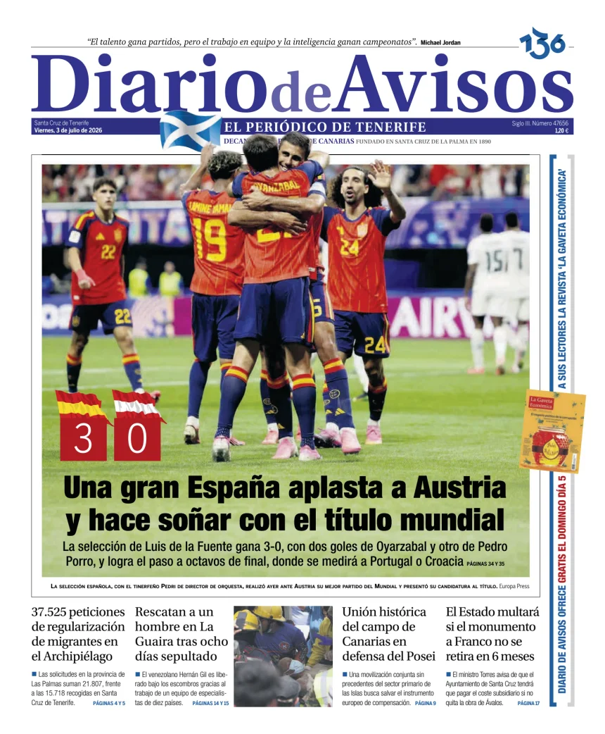 Diario de Avisos — 03/07