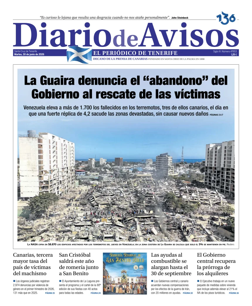 Diario de Avisos — 30/06