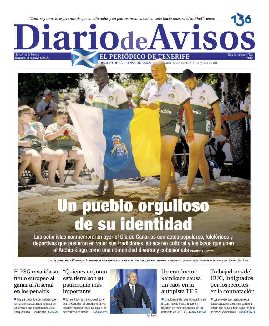 Diario de Avisos — 31/05