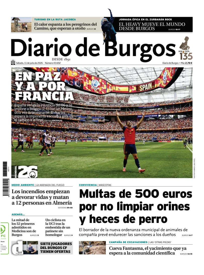 Portada de Diario de Burgos