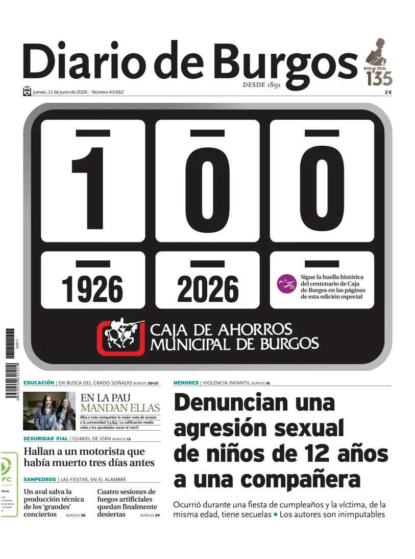 Portada de Diario de Burgos