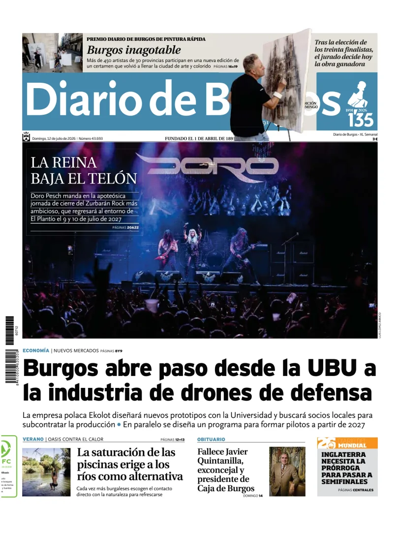 Portada de Diario de Burgos