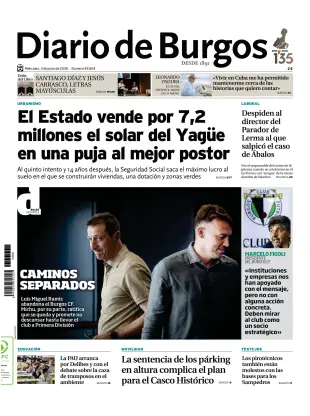 Portada de Diario de Burgos, 3 de junio de 2026