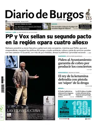 Portada de Diario de Burgos, 4 de junio de 2026
