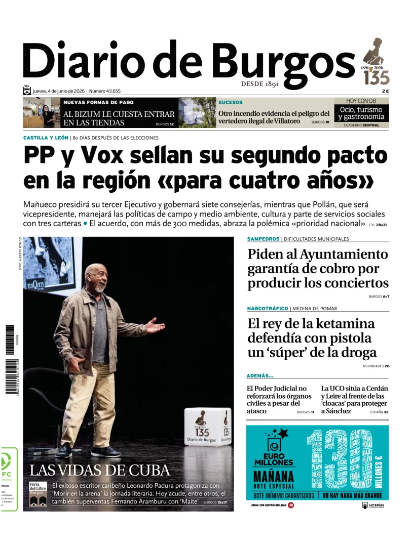 Portada de Diario de Burgos
