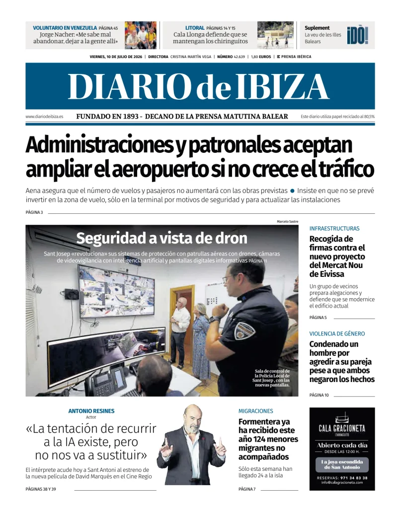 Portada de Diario de Ibiza