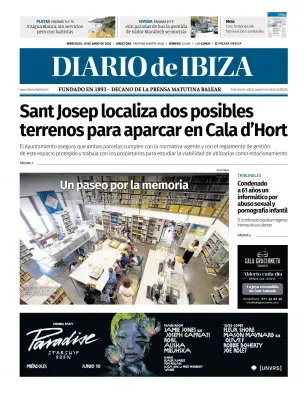 Portada de Diario de Ibiza, 10 de junio de 2026
