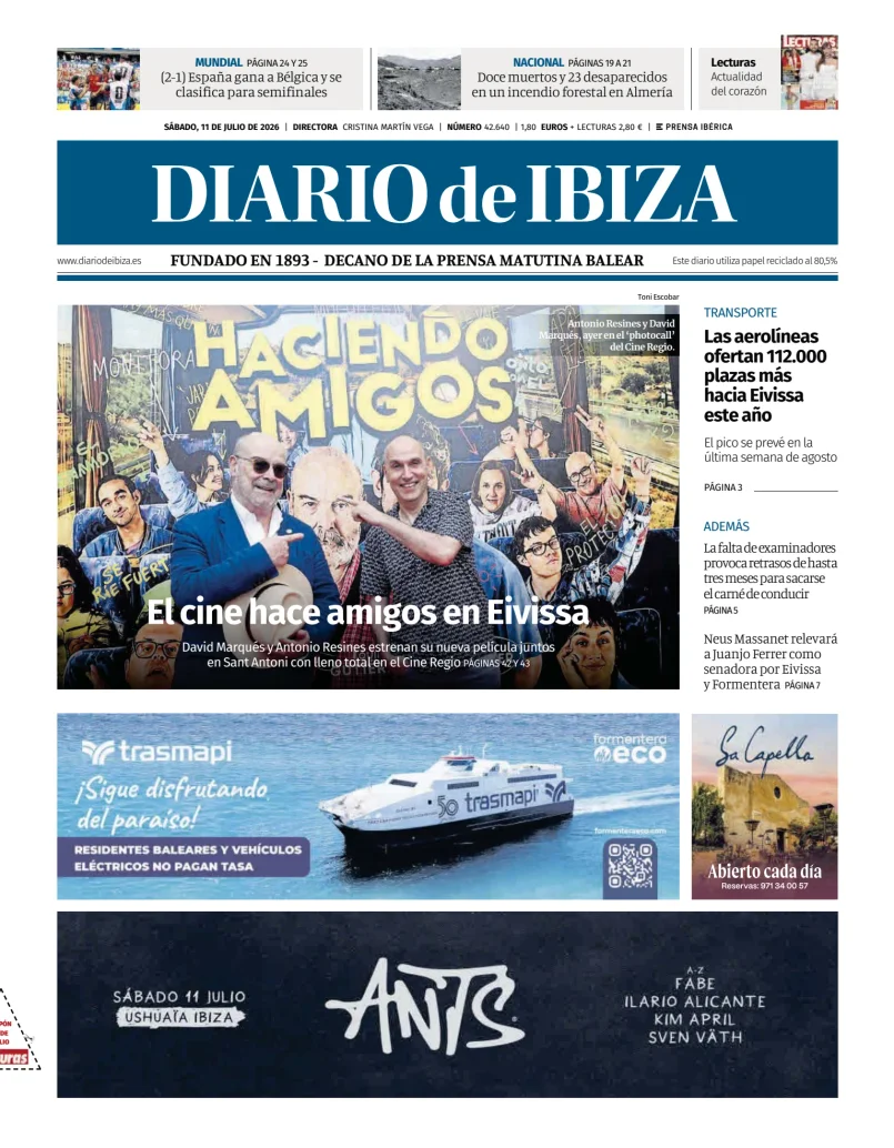 Portada de Diario de Ibiza