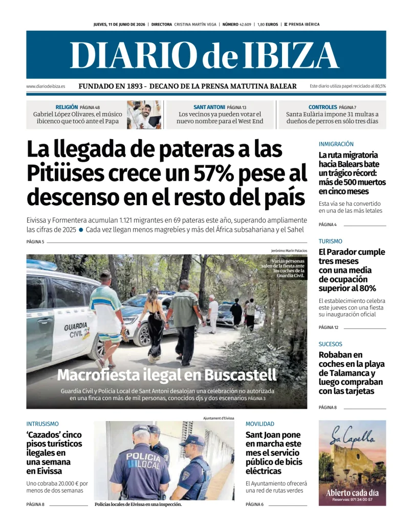 Portada de Diario de Ibiza