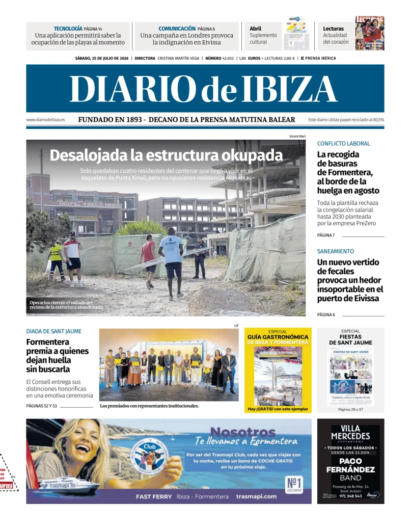 Portada de Diario de Ibiza