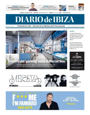 Portada de Diario de Ibiza, 31 de mayo de 2026