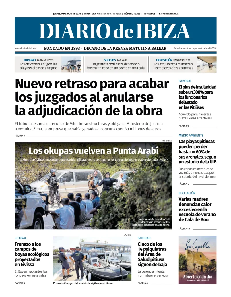 Portada de Diario de Ibiza