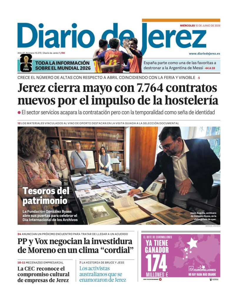 Portada de Diario de Jerez