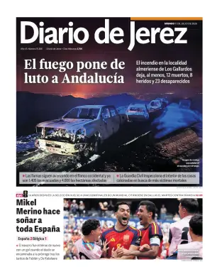 Portada de Diario de Jerez, 11 de julio de 2026