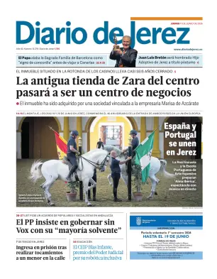 Portada de Diario de Jerez, 11 de junio de 2026