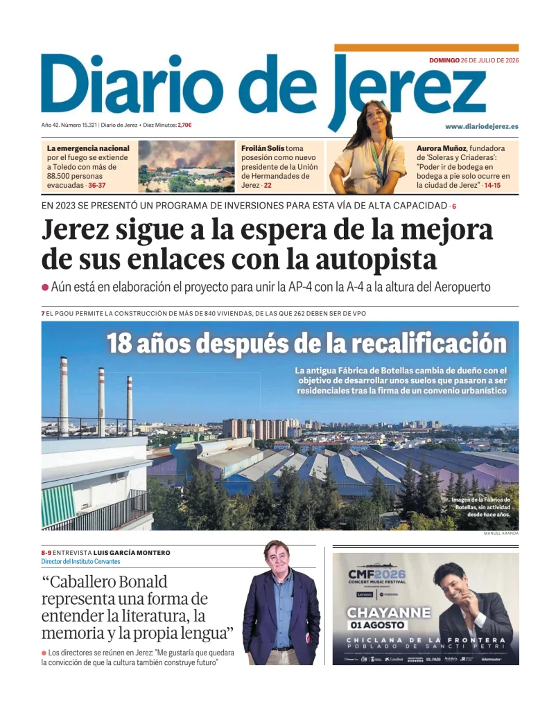 Portada de Diario de Jerez