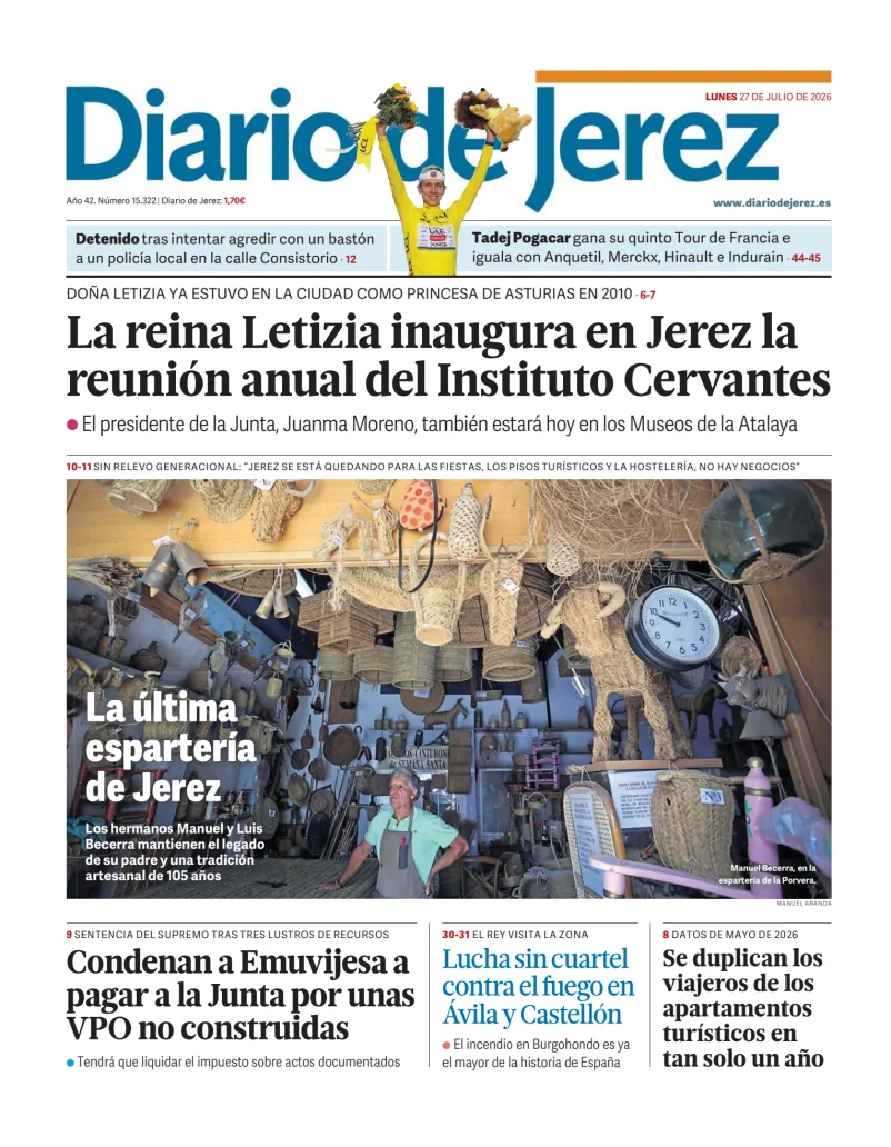 Portada de Diario de Jerez