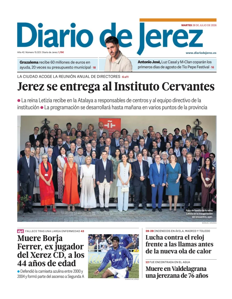 Portada de Diario de Jerez