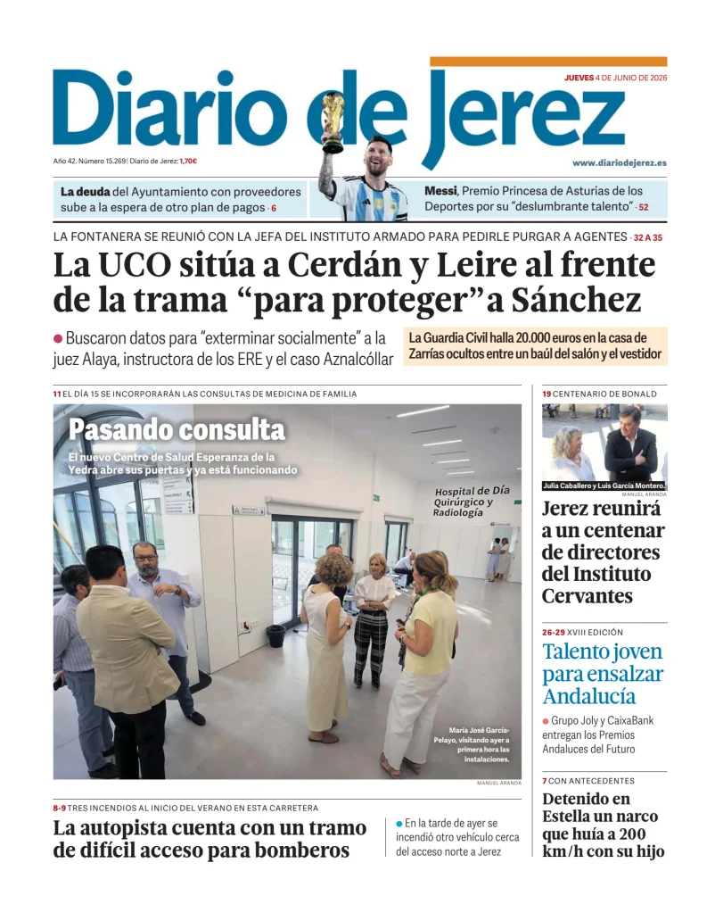 Portada de Diario de Jerez