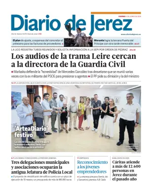 Portada de Diario de Jerez, 5 de junio de 2026