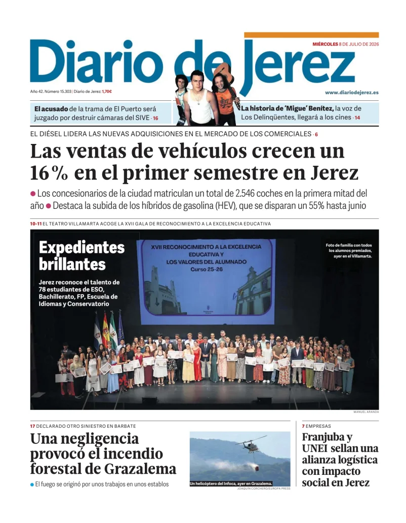 Portada de Diario de Jerez