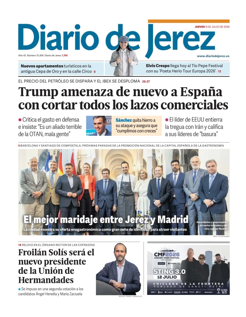 Portada de Diario de Jerez