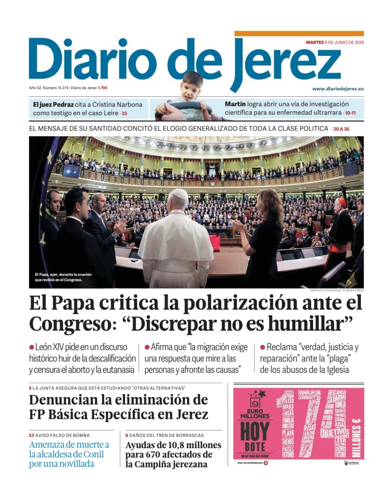Portada de Diario de Jerez