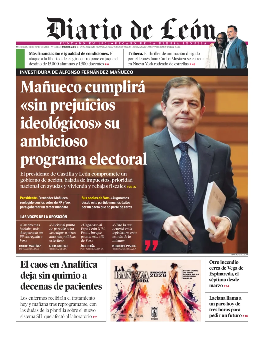 Portada de Diario de León