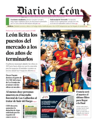 Portada de Diario de León, 11 de julio de 2026