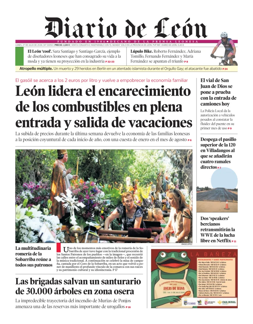 Portada de Diario de León