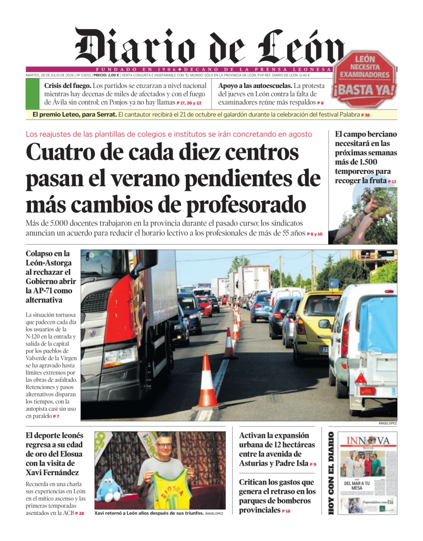 Portada de Diario de León