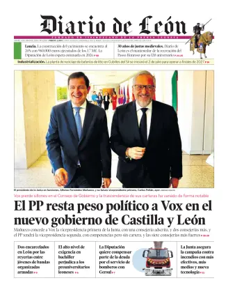 Portada de Diario de León, 4 de junio de 2026