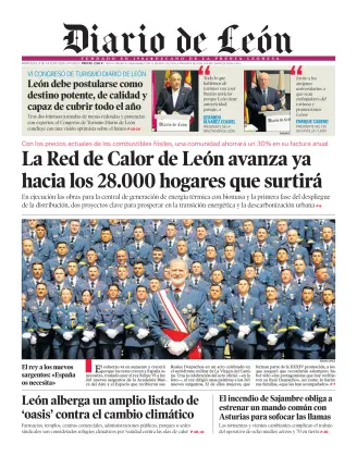Portada de Diario de León, 8 de julio de 2026