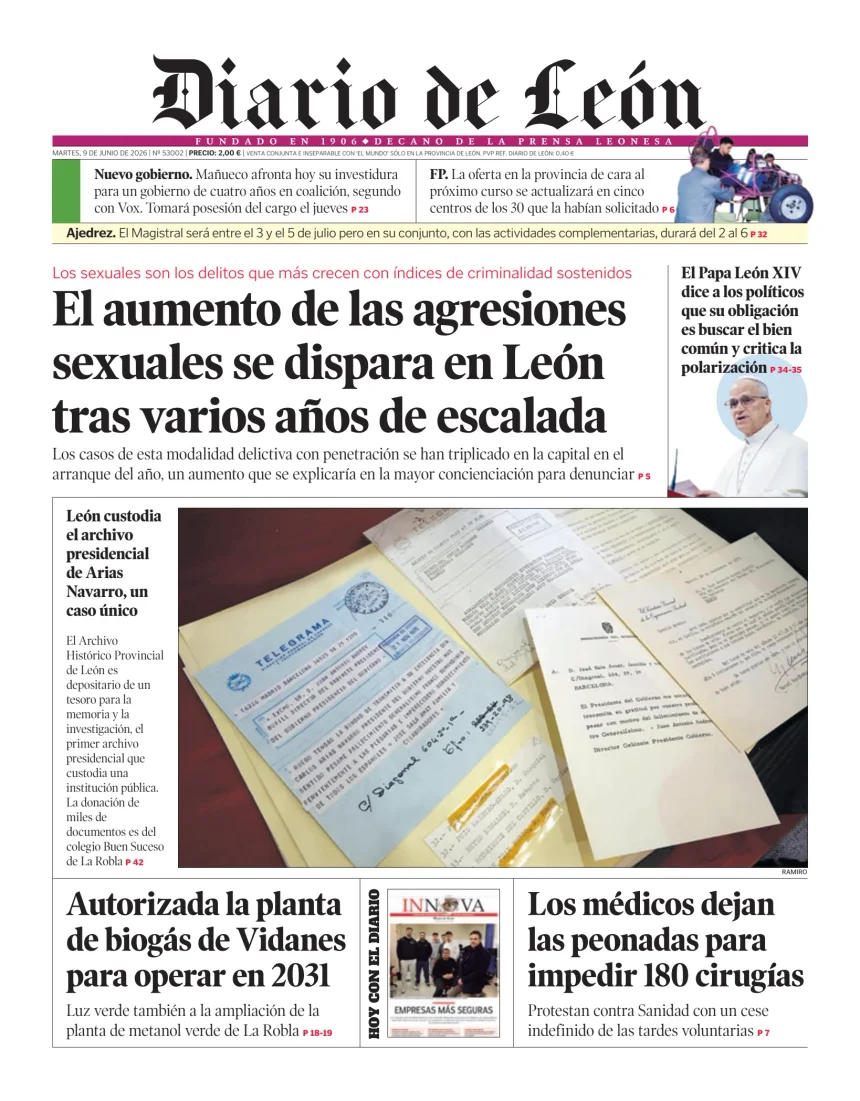Portada de Diario de León