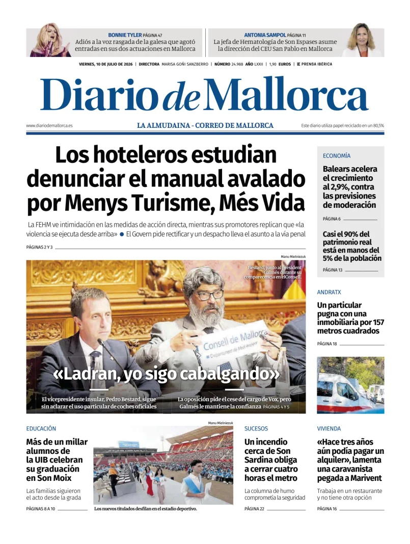 Portada de Diario de Mallorca